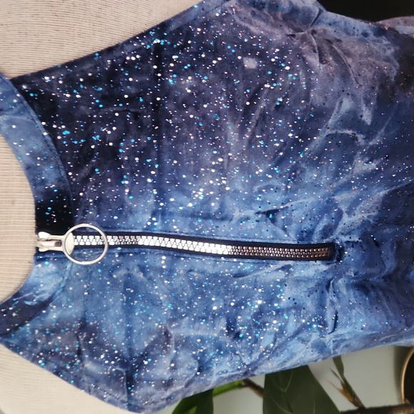 Justice Plus Size Velour Dress with Pockets - Picture 2 of 6